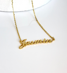 Kids Carrie Script Name Necklace