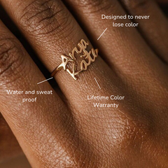 Double Name Ring