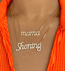 Pave Mama Necklace