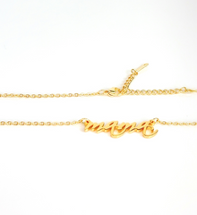 Mama Script Necklace