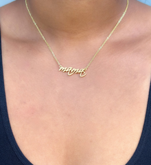 Mama Script Necklace