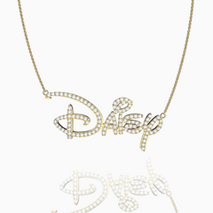 Kids Classic Pave Name Necklace