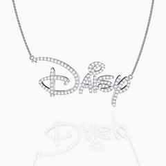 Kids Classic Pave Name Necklace