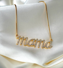 Pave Mama Necklace